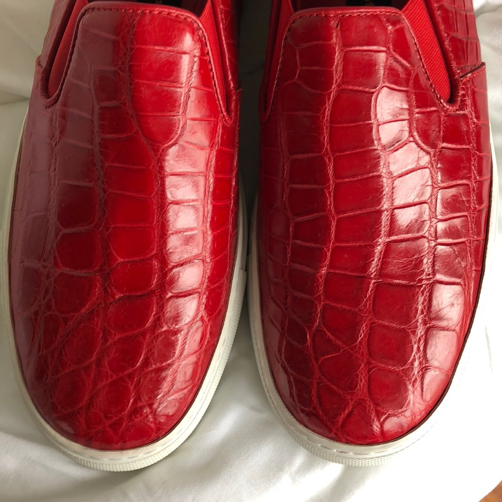 NWOB RODNEY P. HUNY CROC MENS SLIP ON SNEAKERS 10 - Picture 3 of 5